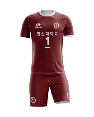 한신대학교 배구부 비상 버건디 컬러 변경 예시