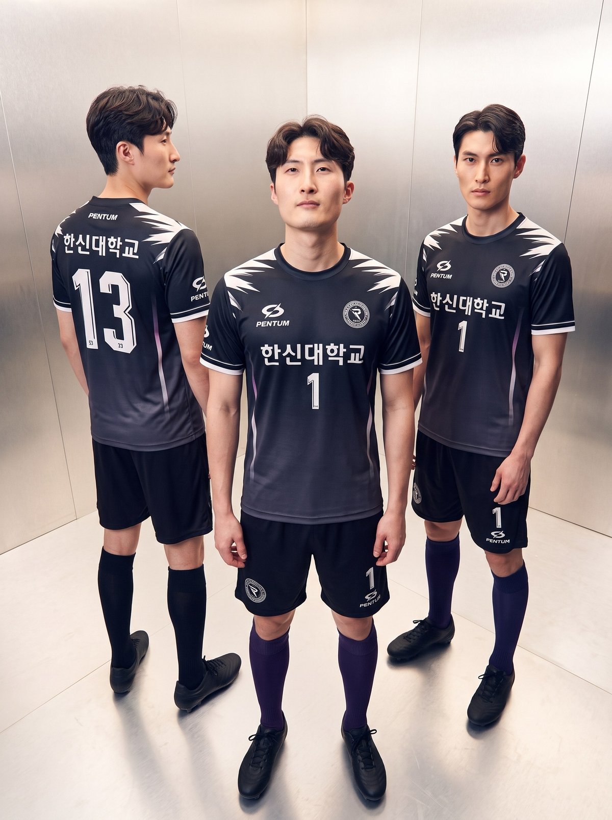 한신대학교 배구부 비상 배구유니폼 착용 모델컷